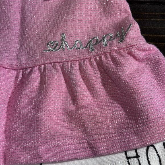 BOPPY girls  Pink Top & Printed white Leggins 2 piece outfit Size 9 months - Picture 8 of 16